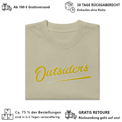 Oversized Streetwear T-Shirt BS - OUTSIDERS Vers. 2 mit verwaschenem Look - BLOODY - STREETS.DE Streetwear Herren und Damen Hoodies, T-Shirts, Pullis