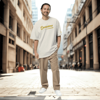 Oversized Streetwear T-Shirt BS - OUTSIDERS Vers. 2 mit verwaschenem Look - BLOODY - STREETS.DE Streetwear Herren und Damen Hoodies, T-Shirts, Pullis