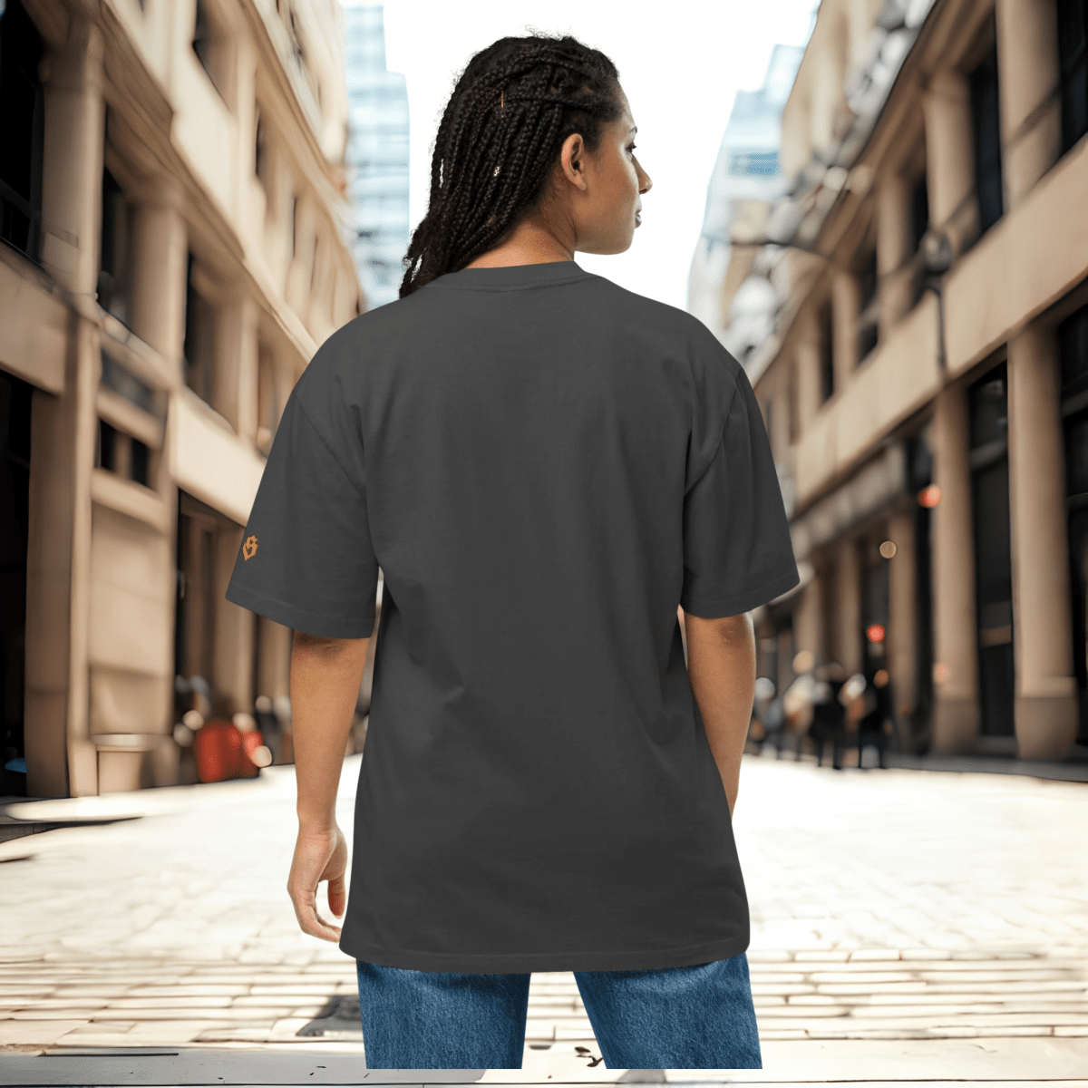 Oversized Streetwear T-Shirt BS - OUTSIDERS Vers. 2 mit verwaschenem Look - BLOODY - STREETS.DE Streetwear Herren und Damen Hoodies, T-Shirts, Pullis