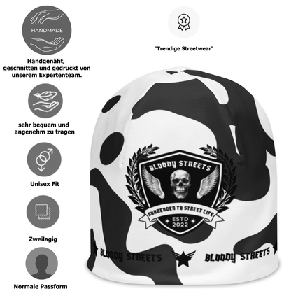 Streetwear Beanie Bloody Streets NBG - Street Loyalty - BLOODY - STREETS.DE Streetwear Herren und Damen Hoodies, T-Shirts, Pullis