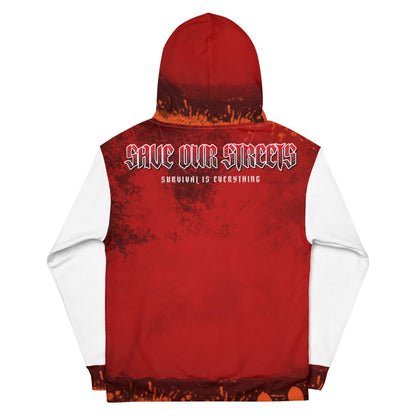 Streetwear Hoodie BLOOD - LINE V1 - BLOODY - STREETS.DE Streetwear Herren und Damen Hoodies, T - Shirts, Pullis