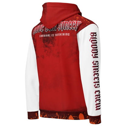 Streetwear Hoodie BLOOD - LINE V1 - BLOODY - STREETS.DE Streetwear Herren und Damen Hoodies, T - Shirts, Pullis