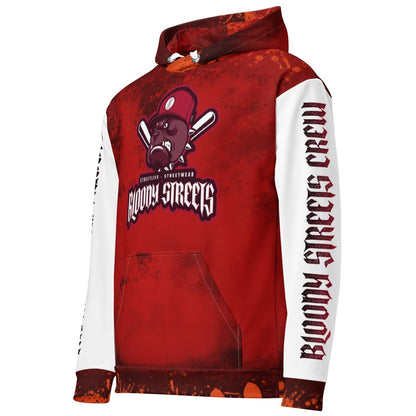 Streetwear Hoodie BLOOD - LINE V1 - BLOODY - STREETS.DE Streetwear Herren und Damen Hoodies, T - Shirts, Pullis