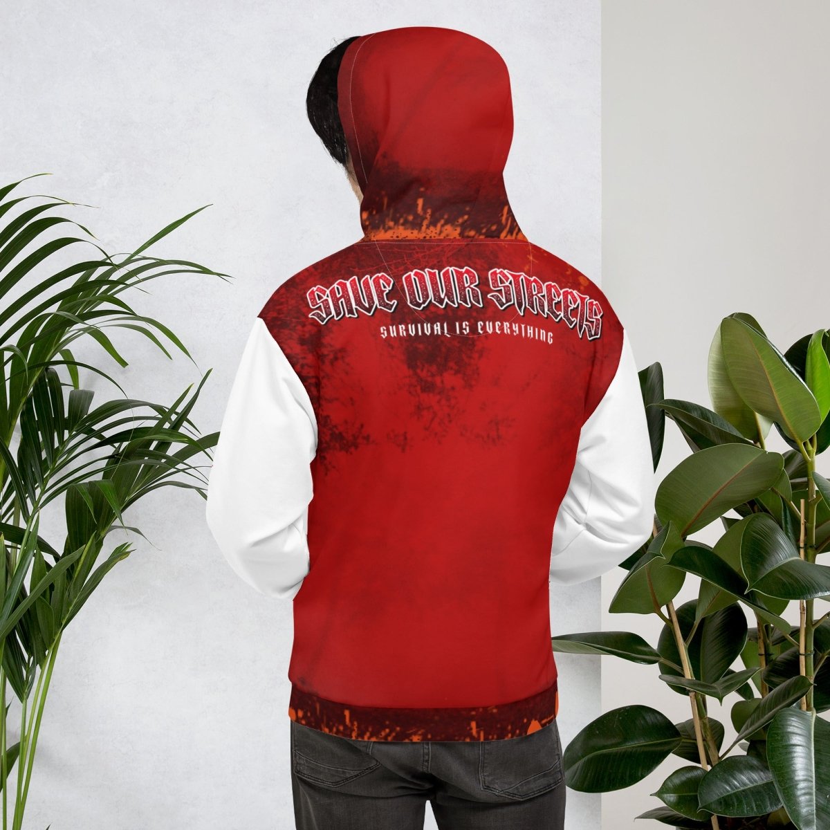 Streetwear Hoodie BLOOD - LINE V1 - BLOODY - STREETS.DE Streetwear Herren und Damen Hoodies, T - Shirts, Pullis