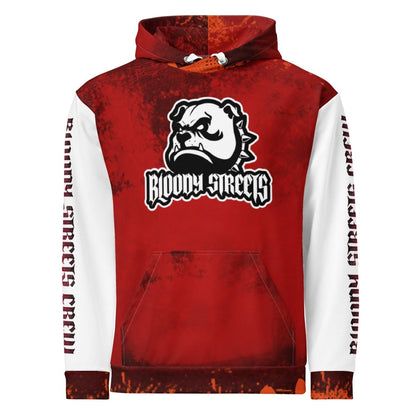 Streetwear Hoodie BLOOD - LINE V2 - BLOODY - STREETS.DE Streetwear Herren und Damen Hoodies, T - Shirts, Pullis