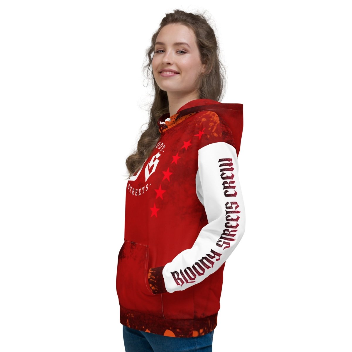 Streetwear Hoodie BLOOD - LINE V3 - BLOODY - STREETS.DE Streetwear Herren und Damen Hoodies, T - Shirts, Pullis