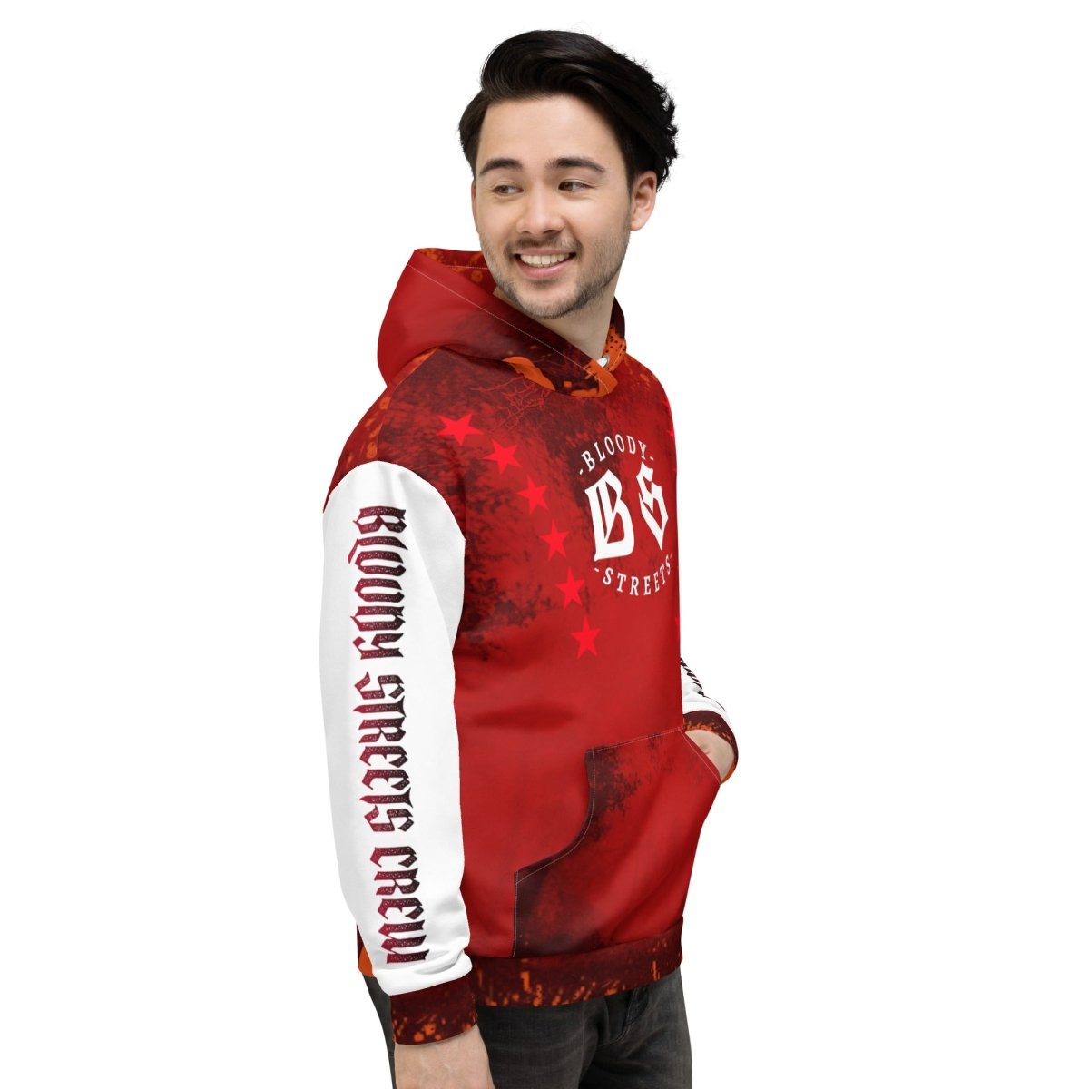 Streetwear Hoodie BLOOD - LINE V3 - BLOODY - STREETS.DE Streetwear Herren und Damen Hoodies, T - Shirts, Pullis