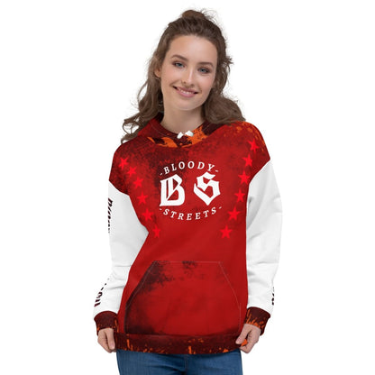 Streetwear Hoodie BLOOD - LINE V3 - BLOODY - STREETS.DE Streetwear Herren und Damen Hoodies, T - Shirts, Pullis