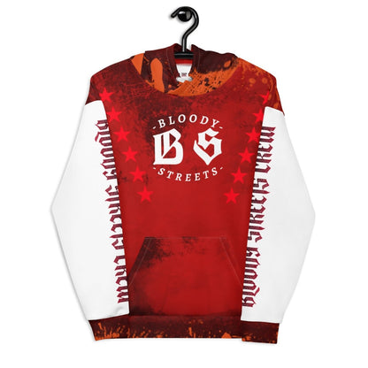 Streetwear Hoodie BLOOD - LINE V3 - BLOODY - STREETS.DE Streetwear Herren und Damen Hoodies, T - Shirts, Pullis