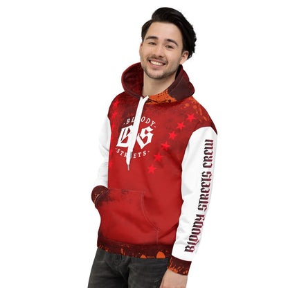 Streetwear Hoodie BLOOD - LINE V3 - BLOODY - STREETS.DE Streetwear Herren und Damen Hoodies, T - Shirts, Pullis