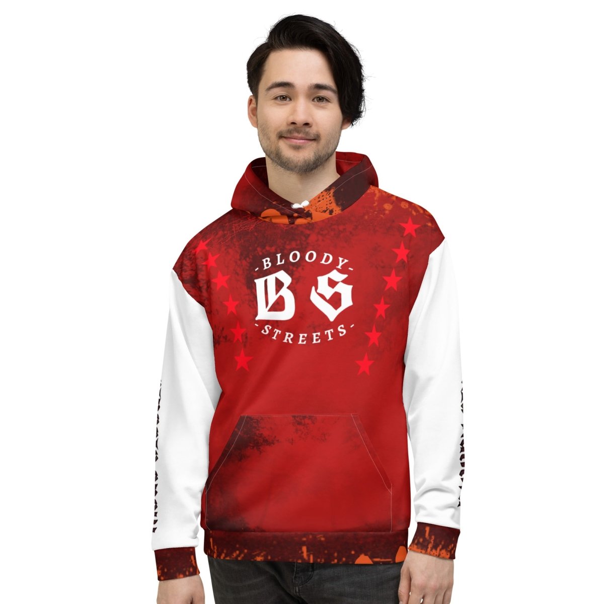 Streetwear Hoodie BLOOD - LINE V3 - BLOODY - STREETS.DE Streetwear Herren und Damen Hoodies, T - Shirts, Pullis