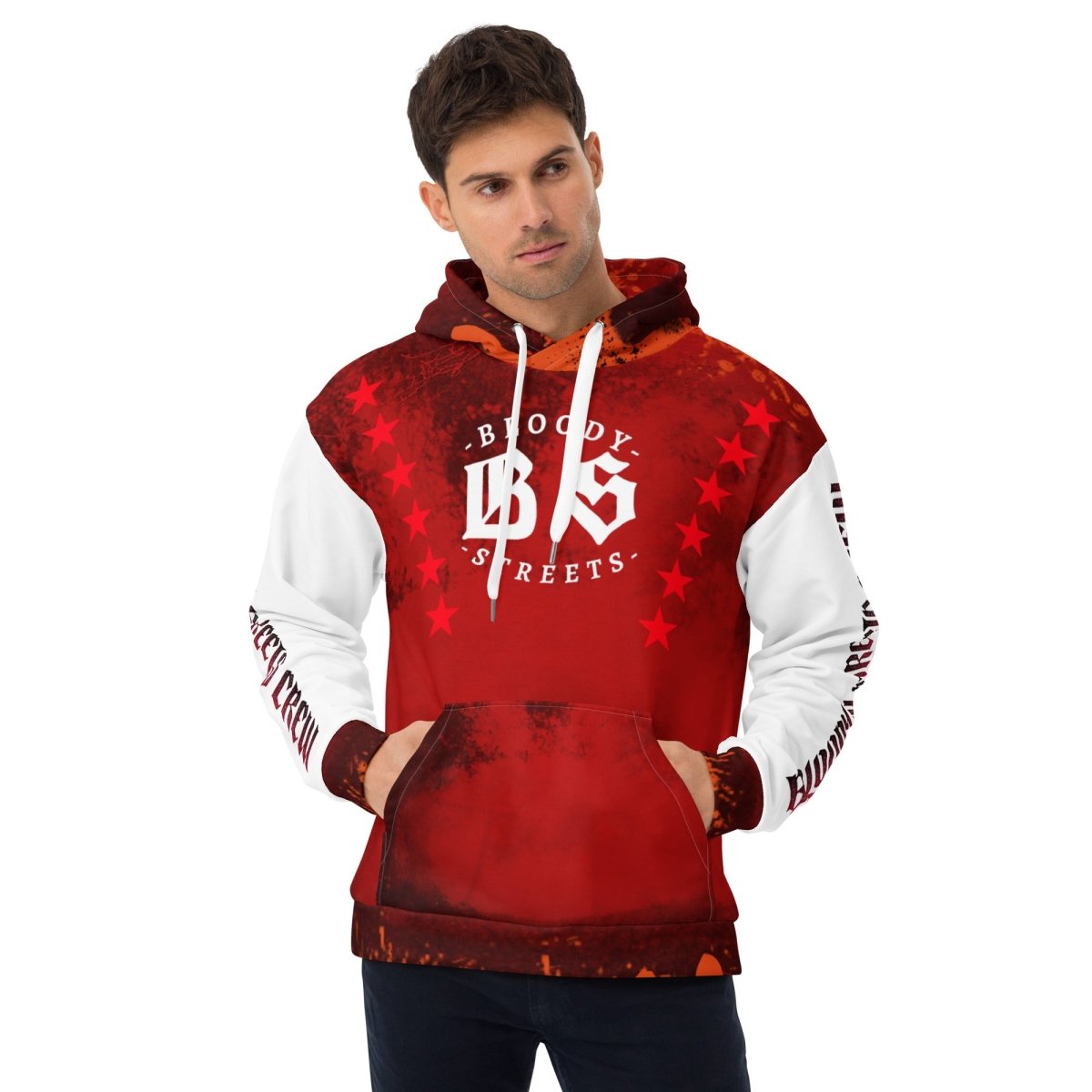 Streetwear Hoodie BLOOD - LINE V3 - BLOODY - STREETS.DE Streetwear Herren und Damen Hoodies, T - Shirts, Pullis