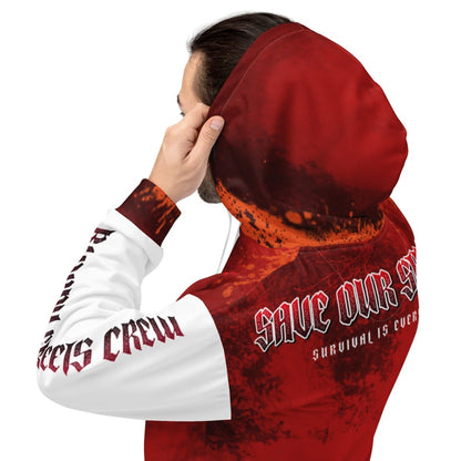 Streetwear Hoodie BLOOD - LINE V3 - BLOODY - STREETS.DE Streetwear Herren und Damen Hoodies, T - Shirts, Pullis