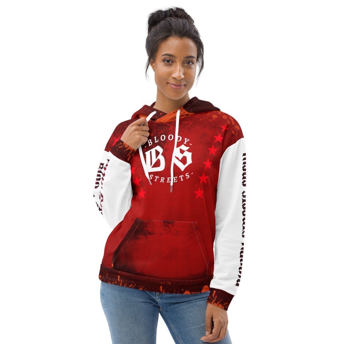 Streetwear Hoodie BLOOD - LINE V3 - BLOODY - STREETS.DE Streetwear Herren und Damen Hoodies, T - Shirts, Pullis