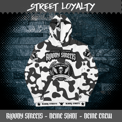 Streetwear Hoodie Bloody Streets NBG - Street Loyalty - BLOODY - STREETS.DE Streetwear Herren und Damen Hoodies, T-Shirts, Pullis