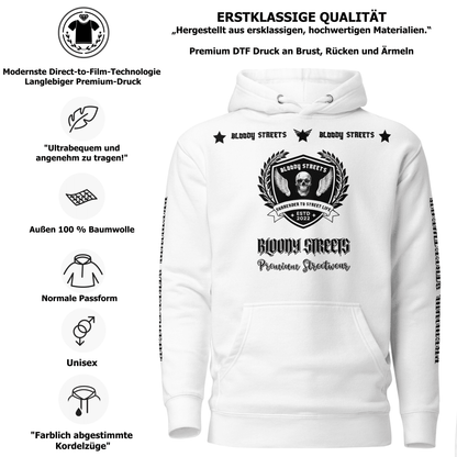 Streetwear Hoodie Bloody Streets NBG - Street Loyalty V2 - BLOODY - STREETS.DE Streetwear Herren und Damen Hoodies, T-Shirts, Pullis
