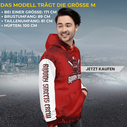 Streetwear Hoodie BS OUTSIDERS Unisex - BLOODY - STREETS.DE Streetwear Herren und Damen Hoodies, T-Shirts, Pullis