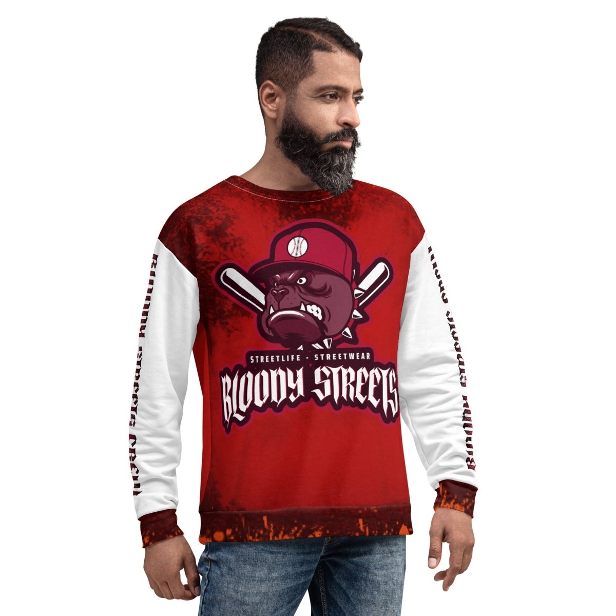 Streetwear Pullover BLOOD - LINE V2 - BLOODY - STREETS.DE Streetwear Herren und Damen Hoodies, T - Shirts, Pullis