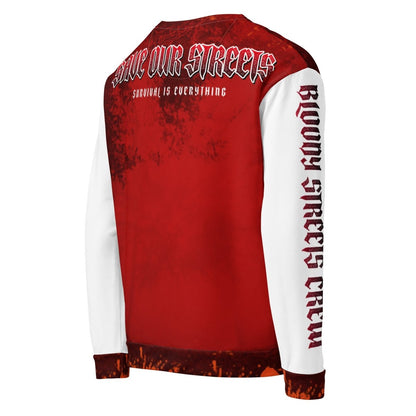 Streetwear Pullover BLOOD - LINE V2 - BLOODY - STREETS.DE Streetwear Herren und Damen Hoodies, T - Shirts, Pullis