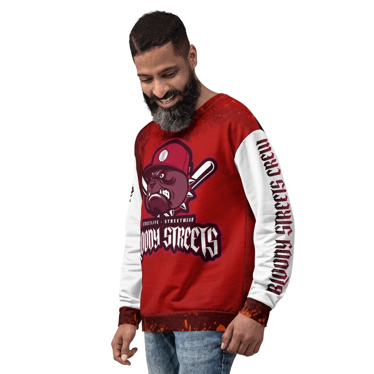 Streetwear Pullover BLOOD - LINE V2 - BLOODY - STREETS.DE Streetwear Herren und Damen Hoodies, T - Shirts, Pullis