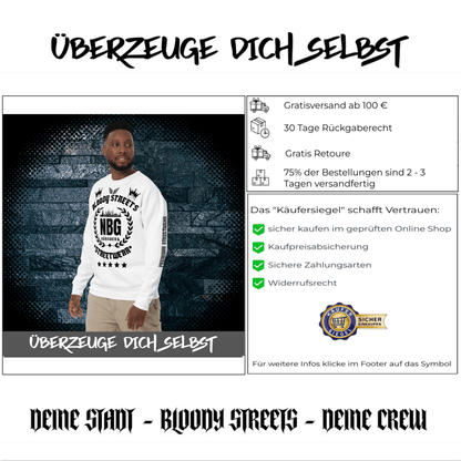 Streetwear Pullover Bloody Streets NBG - BLOODY - STREETS.DE Streetwear Herren und Damen Hoodies, T-Shirts, Pullis