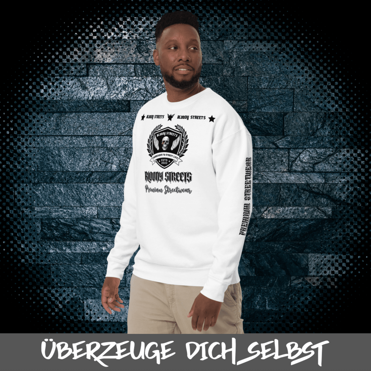 Streetwear Pullover Bloody Streets NBG - Street Loyalty V2 - BLOODY - STREETS.DE Streetwear Herren und Damen Hoodies, T-Shirts, Pullis