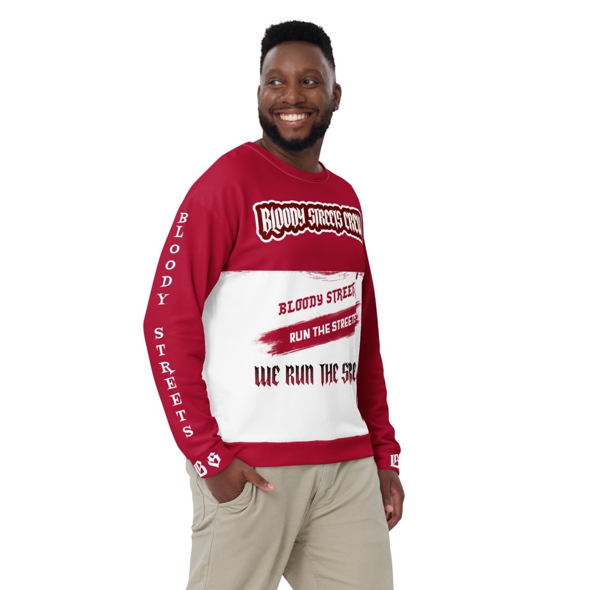 Streetwear Pullover - We Run The Streets: Das lässige Unisex Addribut für jeden Look - BLOODY - STREETS.DE Streetwear Herren und Damen Hoodies, T-Shirts, Pullis