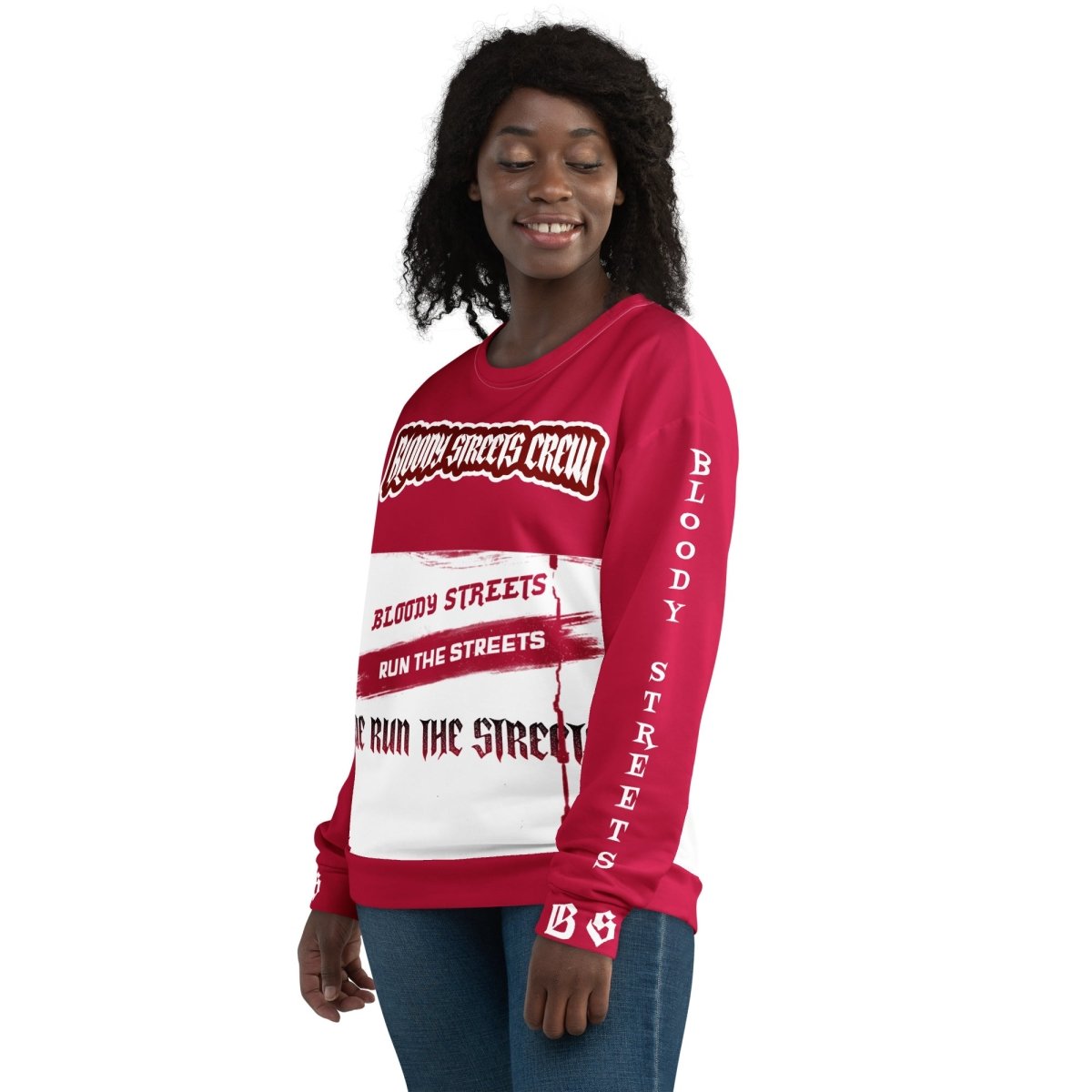 Streetwear Pullover - We Run The Streets: Das lässige Unisex Addribut für jeden Look - BLOODY - STREETS.DE Streetwear Herren und Damen Hoodies, T-Shirts, Pullis