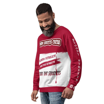 Streetwear Pullover - We Run The Streets: Das lässige Unisex Addribut für jeden Look - BLOODY - STREETS.DE Streetwear Herren und Damen Hoodies, T-Shirts, Pullis