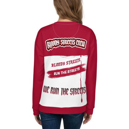 Streetwear Pullover - We Run The Streets: Das lässige Unisex Addribut für jeden Look - BLOODY - STREETS.DE Streetwear Herren und Damen Hoodies, T-Shirts, Pullis