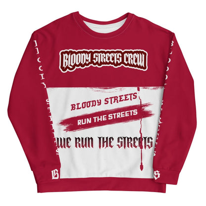 Streetwear Pullover - We Run The Streets: Das lässige Unisex Addribut für jeden Look - BLOODY - STREETS.DE Streetwear Herren und Damen Hoodies, T-Shirts, Pullis