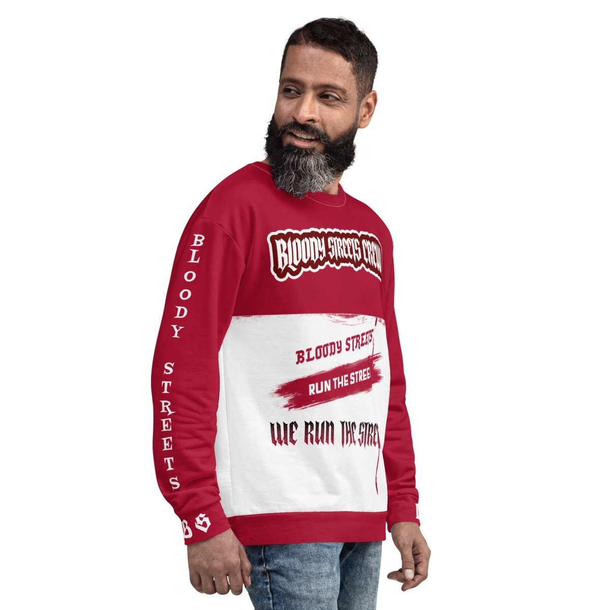 Streetwear Pullover - We Run The Streets: Das lässige Unisex Addribut für jeden Look - BLOODY - STREETS.DE Streetwear Herren und Damen Hoodies, T-Shirts, Pullis