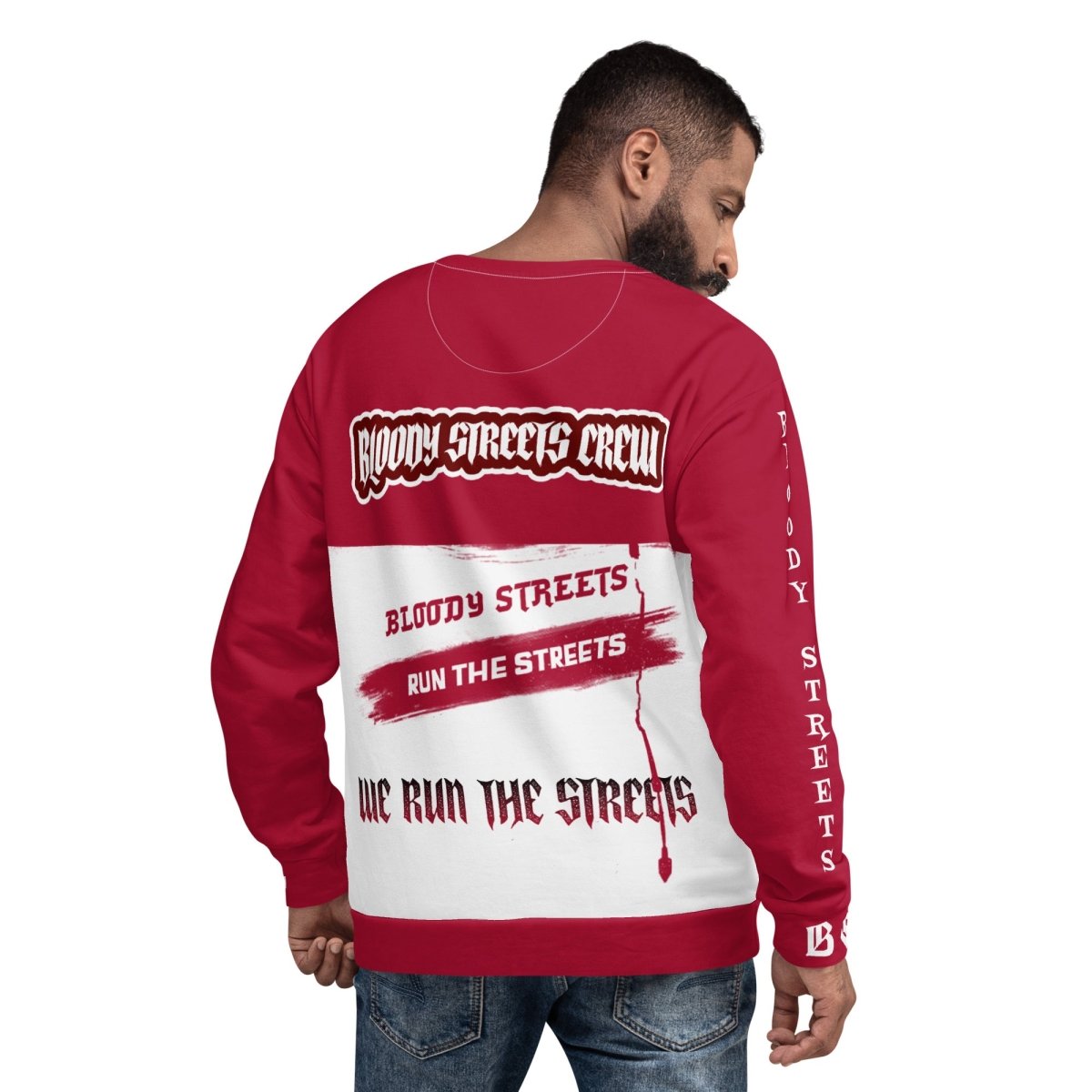 Streetwear Pullover - We Run The Streets: Das lässige Unisex Addribut für jeden Look - BLOODY - STREETS.DE Streetwear Herren und Damen Hoodies, T-Shirts, Pullis