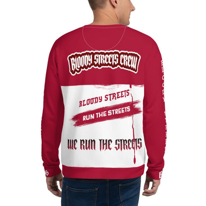 Streetwear Pullover - We Run The Streets: Das lässige Unisex Addribut für jeden Look - BLOODY - STREETS.DE Streetwear Herren und Damen Hoodies, T-Shirts, Pullis