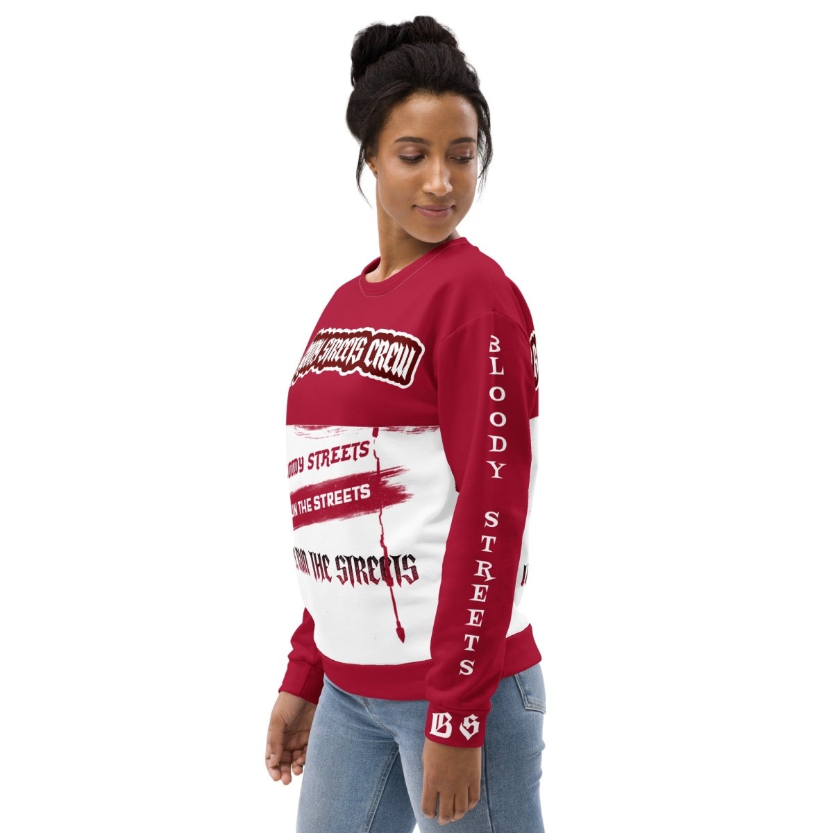 Streetwear Pullover - We Run The Streets: Das lässige Unisex Addribut für jeden Look - BLOODY - STREETS.DE Streetwear Herren und Damen Hoodies, T-Shirts, Pullis