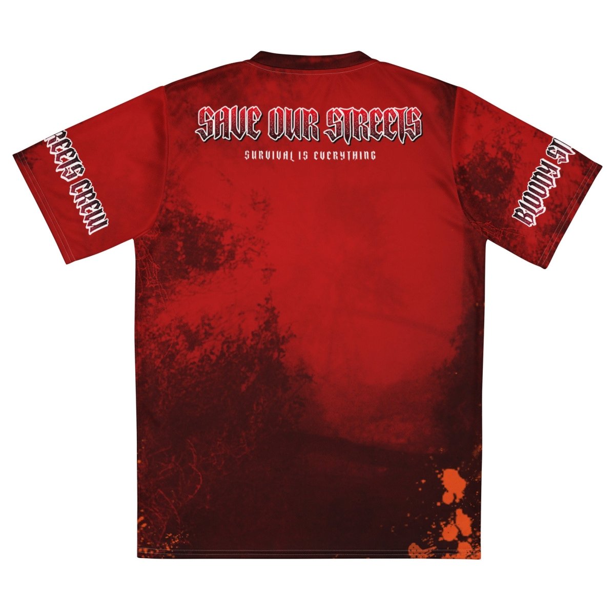 Streetwear Unisex Trikot BS BLOOD - LINE - BLOODY - STREETS.DE Streetwear Herren und Damen Hoodies, T - Shirts, Pullis