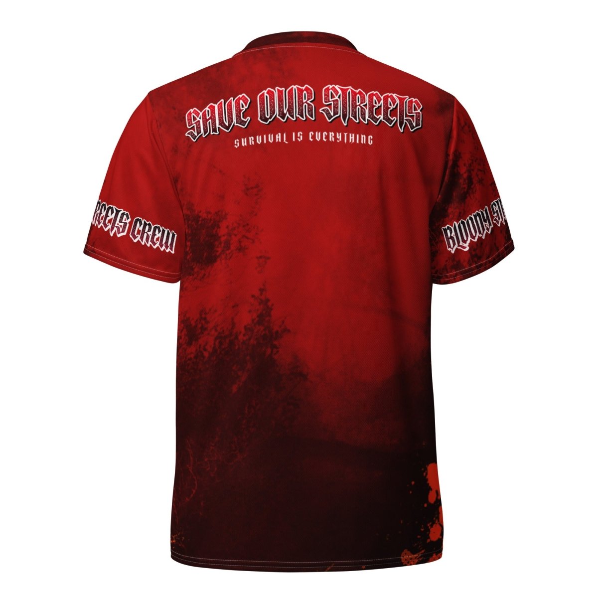 Streetwear Unisex Trikot BS BLOOD - LINE - BLOODY - STREETS.DE Streetwear Herren und Damen Hoodies, T - Shirts, Pullis