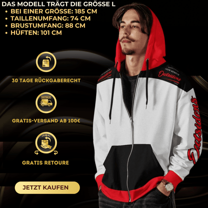 Streetwear Zip Hoodie BS OUTSIDERS V2 - BLOODY - STREETS.DE Streetwear Herren und Damen Hoodies, T-Shirts, Pullis