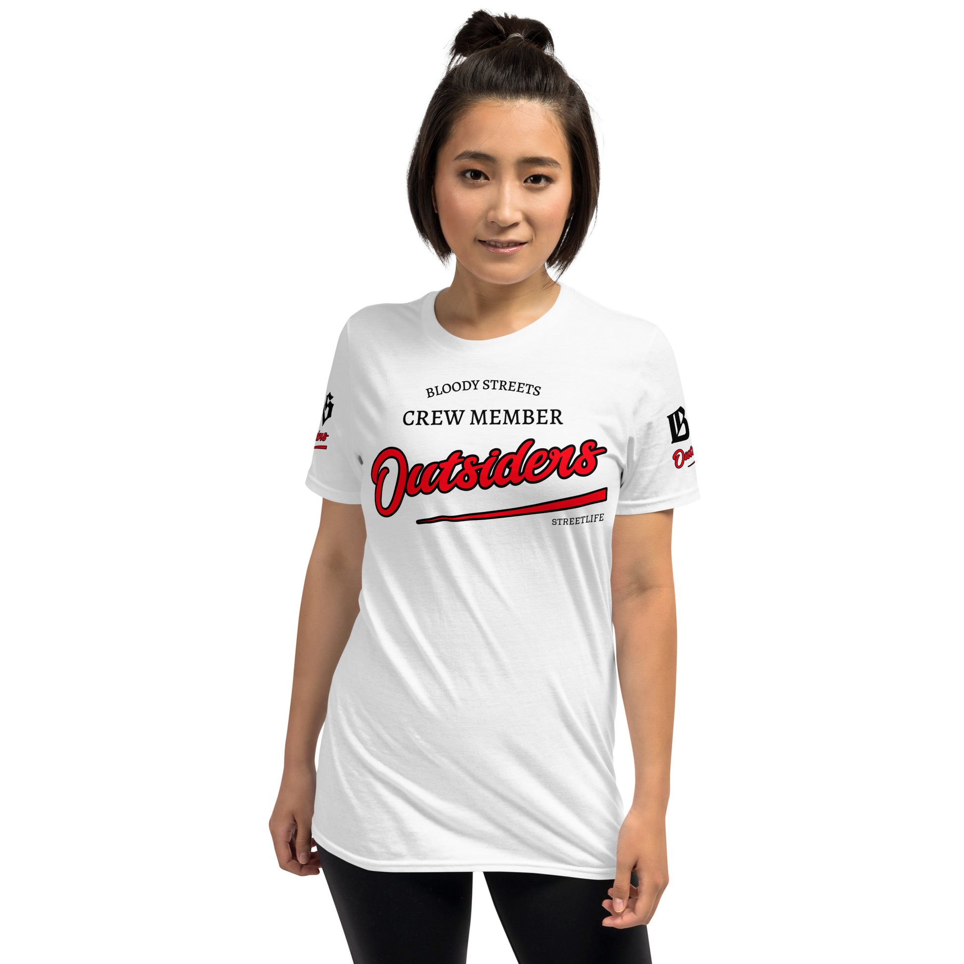 Streetwear T-Shirt Damen - BS OUTSIDERS BACK Lady - BLOODY-STREETS.DE Streetwear Herren und Damen Hoodies, T-Shirts, Pullis