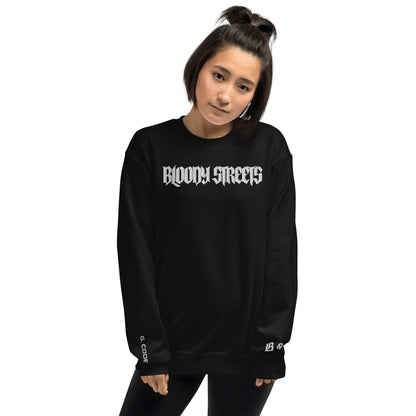 Bloody Streets Clean Version Stickerei Unisex- Streetwear Pullover - BLOODY-STREETS.DE Streetwear Herren und Damen Hoodies, T-Shirts, Pullis