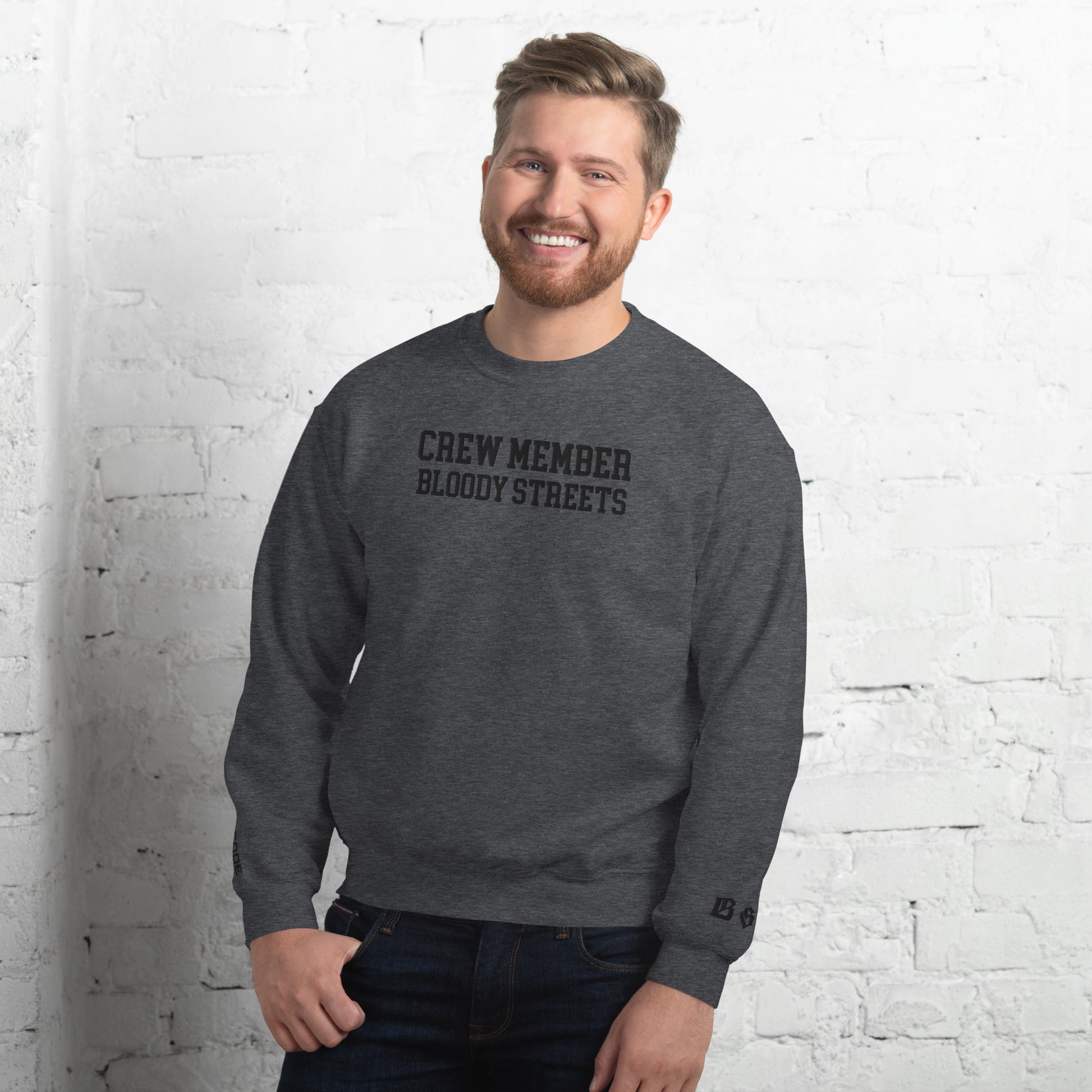 CLEAN Crew Member Stickerei Streetwear Pullover - BLOODY-STREETS.DE Streetwear Herren und Damen Hoodies, T-Shirts, Pullis