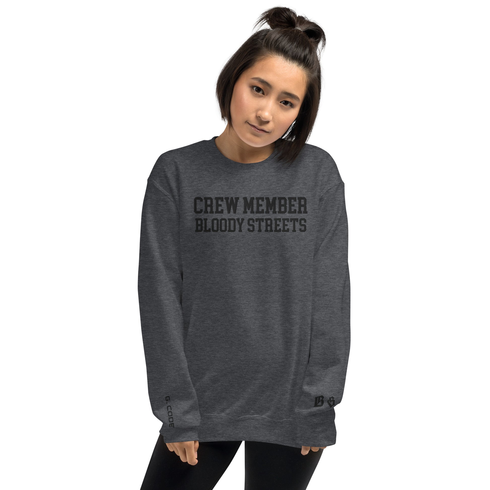 CLEAN Crew Member Stickerei Streetwear Pullover - BLOODY-STREETS.DE Streetwear Herren und Damen Hoodies, T-Shirts, Pullis