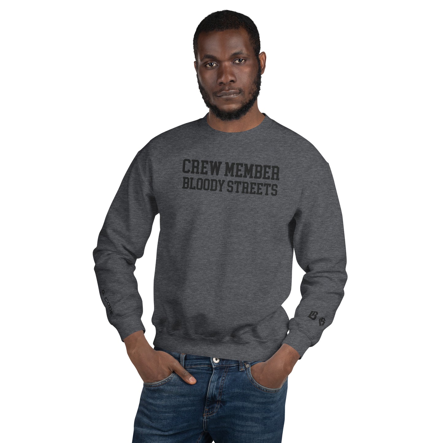 CLEAN Crew Member Stickerei Streetwear Pullover - BLOODY-STREETS.DE Streetwear Herren und Damen Hoodies, T-Shirts, Pullis