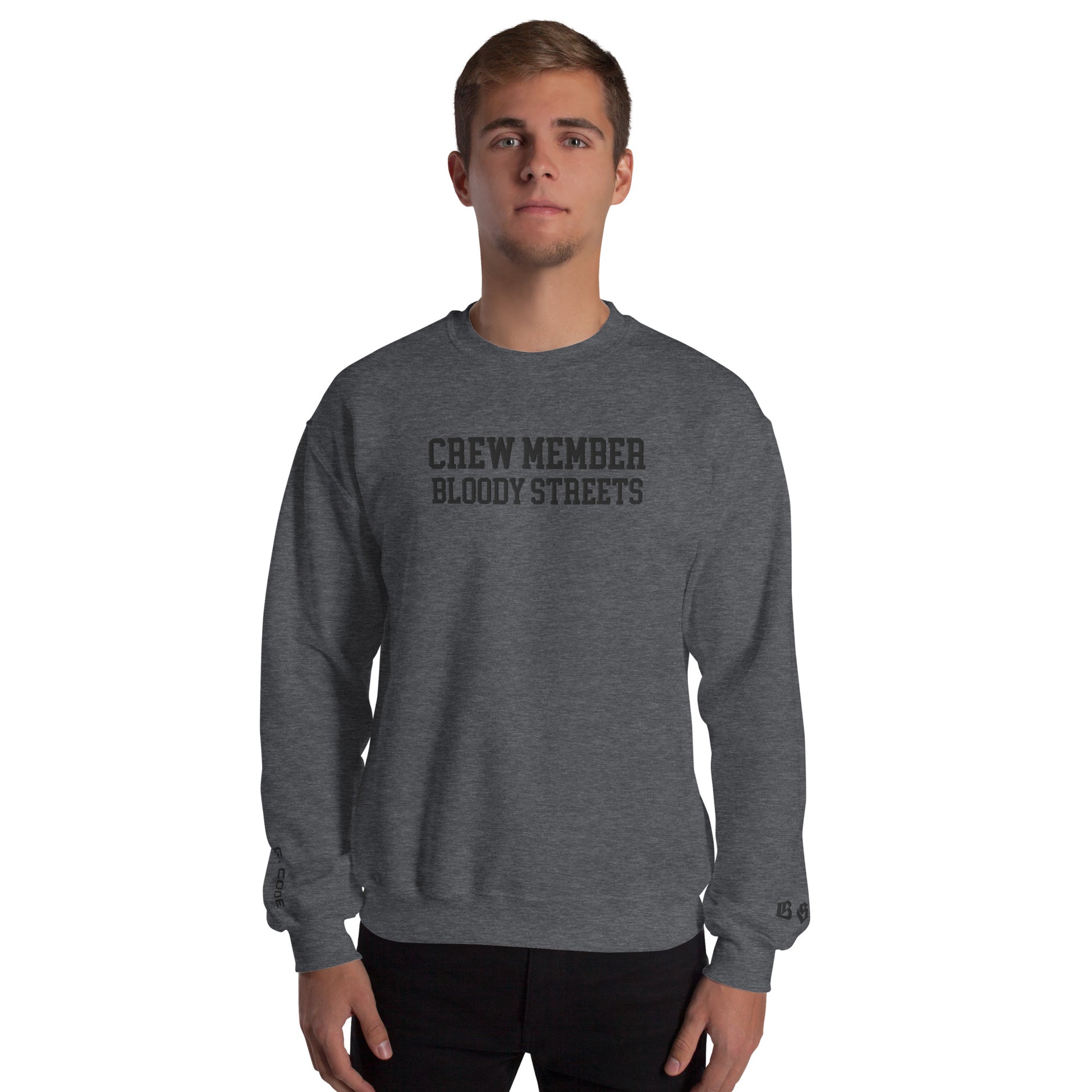 CLEAN Crew Member Stickerei Streetwear Pullover - BLOODY-STREETS.DE Streetwear Herren und Damen Hoodies, T-Shirts, Pullis