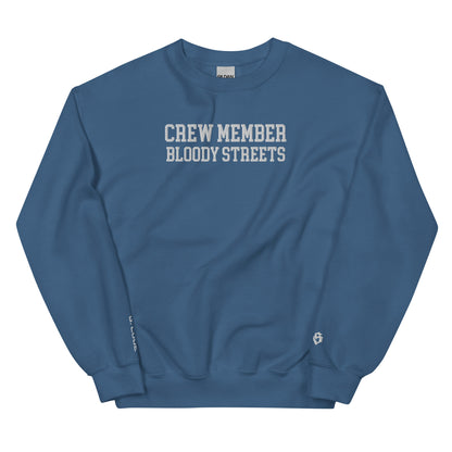 CLEAN Crew Member Stickerei Streetwear Pullover