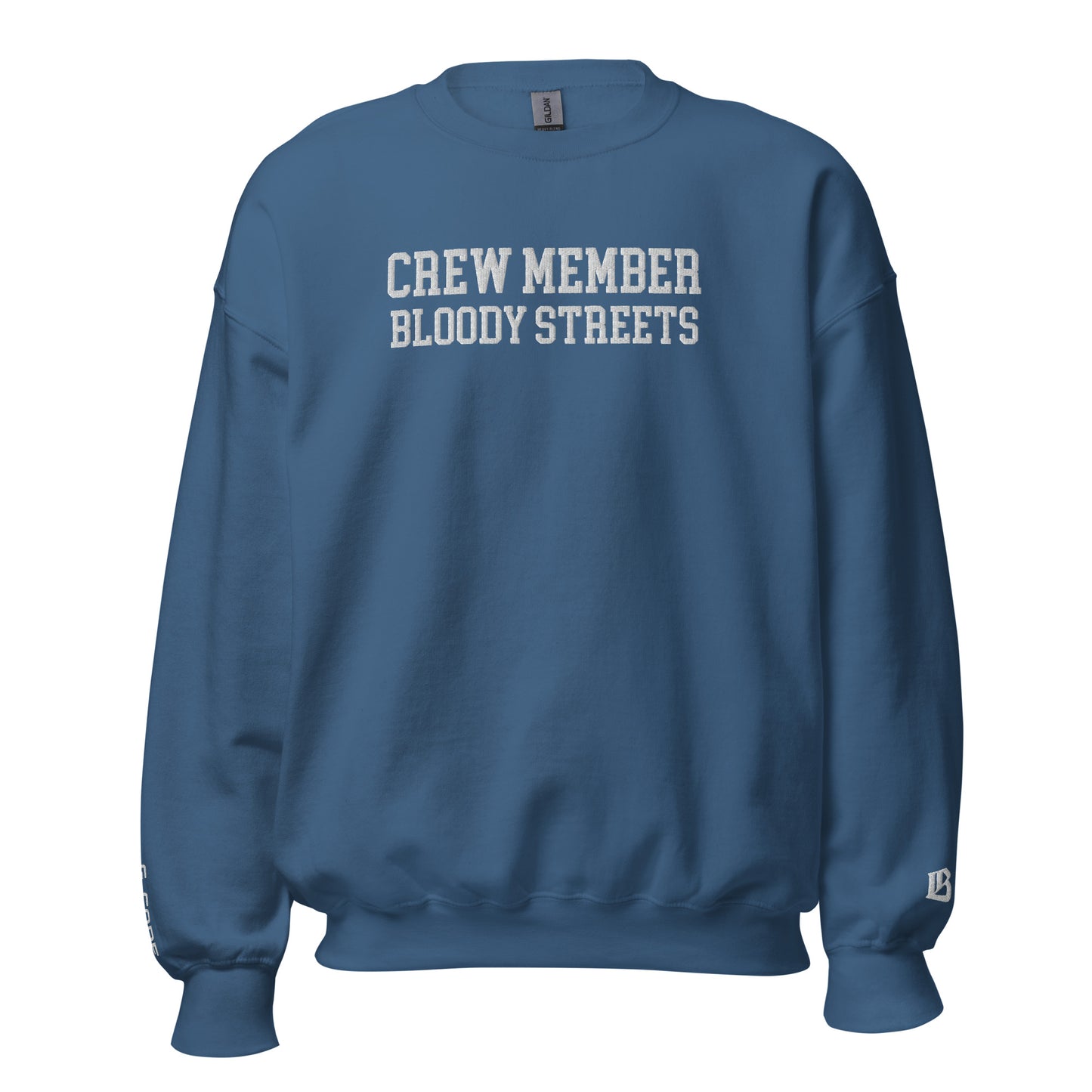 CLEAN Crew Member Stickerei Streetwear Pullover