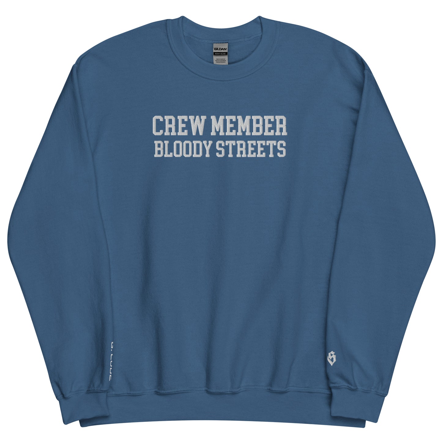 CLEAN Crew Member Stickerei Streetwear Pullover