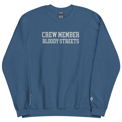 CLEAN Crew Member Stickerei Streetwear Pullover