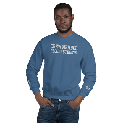 CLEAN Crew Member Stickerei Streetwear Pullover