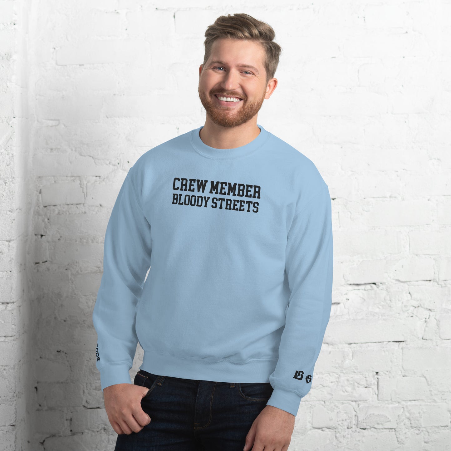 CLEAN Crew Member Stickerei Streetwear Pullover - BLOODY-STREETS.DE Streetwear Herren und Damen Hoodies, T-Shirts, Pullis